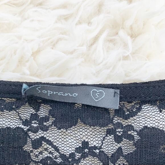 SOPRANO Black Floral Lace Peplum Pencil Dress - Picture 10 of 10